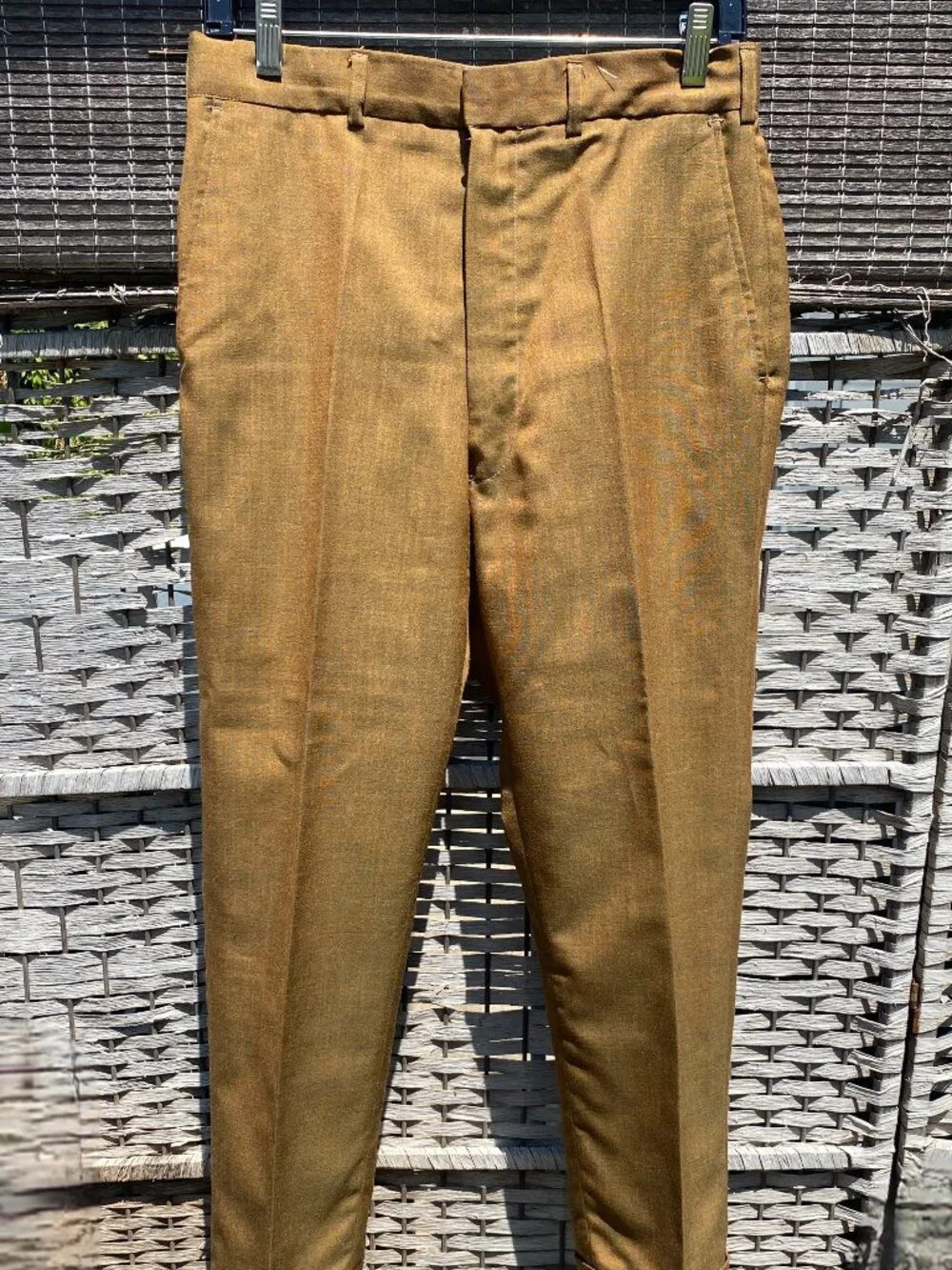 1950s (2) Two Piece Suit Gold Alexandre Two Tone England Mod Beatles Vintage 38S